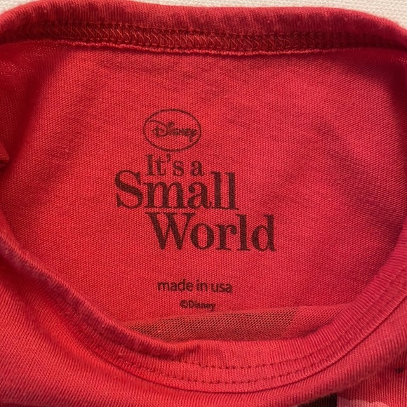Disney Small World Nordstrom Girls Japanese T-Shirt Red 3T - Picture 5 of 5